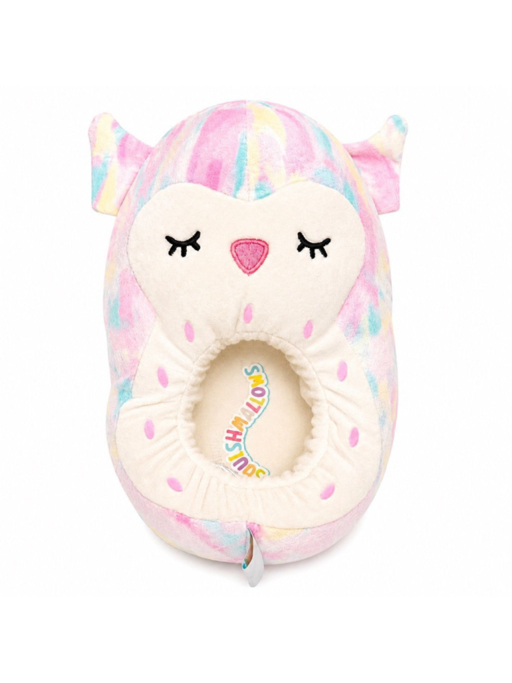 Squishmallows Cinnamon Owl slippers size 4-5 NWT